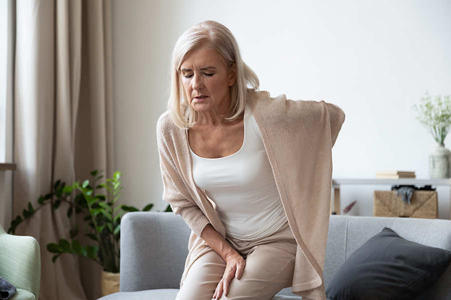 Lady with Osteoporosis